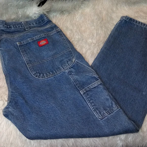 Dickies Relaxed Fit Carpenter Denim Jeans Size 36X32